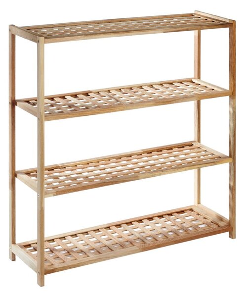 Szafka na buty z litego drewna orzechowego w naturalnym kolorze – Premier Housewares