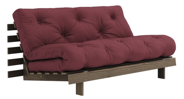Bordowa rozkładana sofa 160 cm Roots – Karup Design