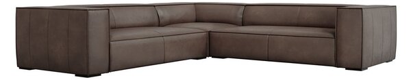 Brązowy skórzany narożnik (róg zmienny) Madame – Windsor & Co Sofas