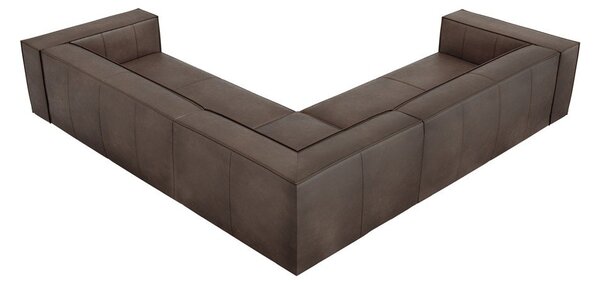 Brązowy skórzany narożnik (róg zmienny) Madame – Windsor & Co Sofas