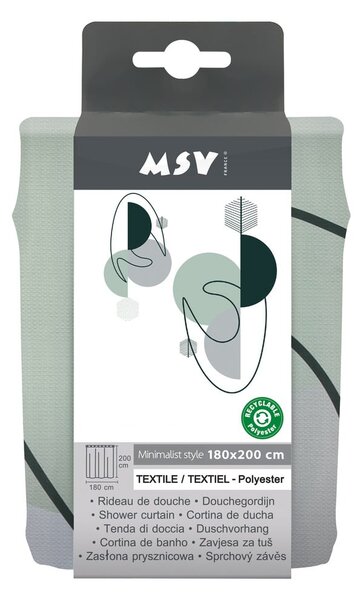 Zasłona prysznicowa 180x200 cm Minimalist – MSV