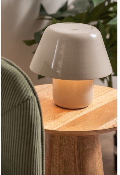 Szara lampa stołowa (wysokość 19 cm) Afan – Leitmotiv