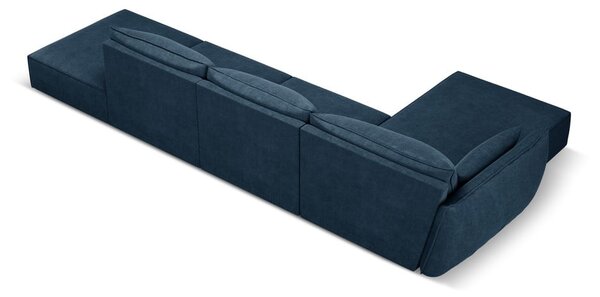 Ciemnoniebieski narożnik (lewostronny) Vanda – Mazzini Sofas