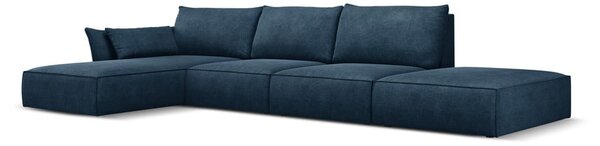Ciemnoniebieski narożnik (lewostronny) Vanda – Mazzini Sofas