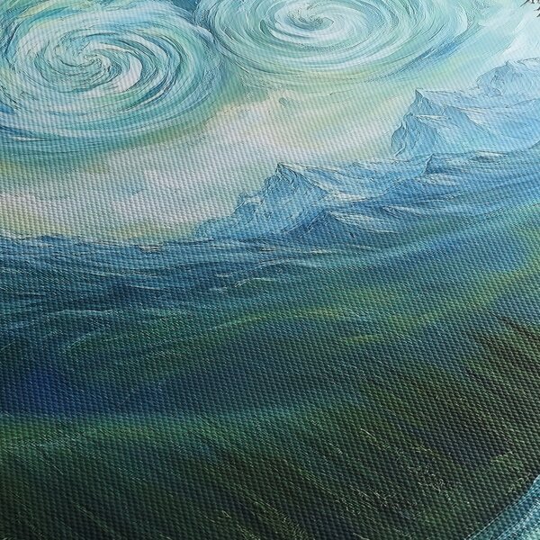 Obraz - Krajobraz z nutą Van Gogha (125x70 cm)