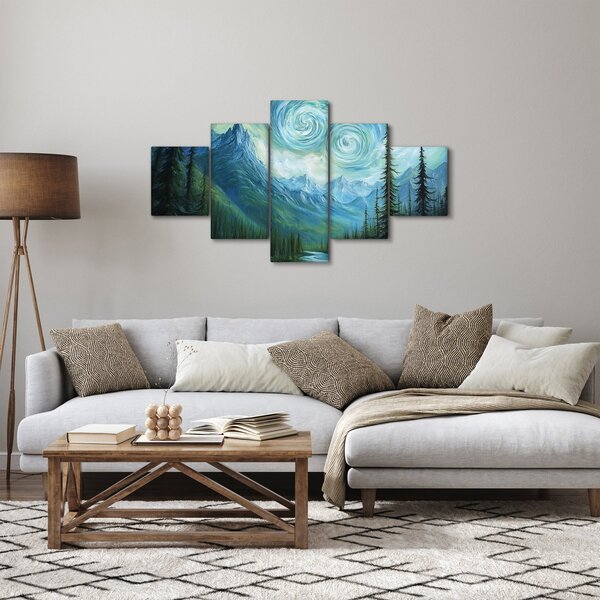 Obraz - Krajobraz z nutą Van Gogha (125x70 cm)
