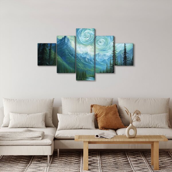 Obraz - Krajobraz z nutą Van Gogha (125x70 cm)
