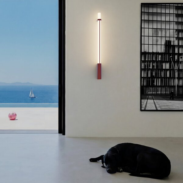 Lampa Ścienna DCW, In Fine, ściemnialny, czerwony, aluminium, design