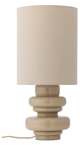 Lampa Stołowa Bloomingville, Fabiola, beżowy, sypialnia, szkło, skandynawski