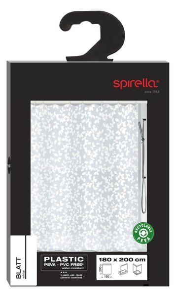 Zasłona prysznicowa 180x200 cm Blatt – Spirella