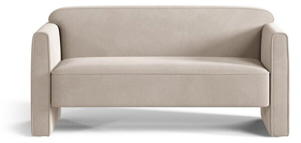 Beżowa aksamitna sofa 140 cm Abby – Micadoni
