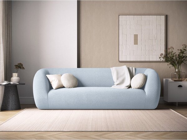 Jasnoniebieska sofa z materiału bouclé 230 cm Essen – Cosmopolitan Design