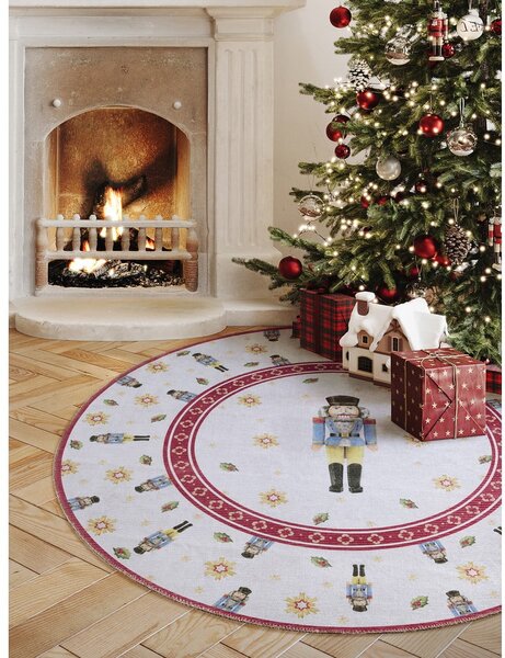 Czerwony okrągły dywan ze świątecznym motywem ø 160 cm Toy's Delight Nutcracker – Villeroy&Boch
