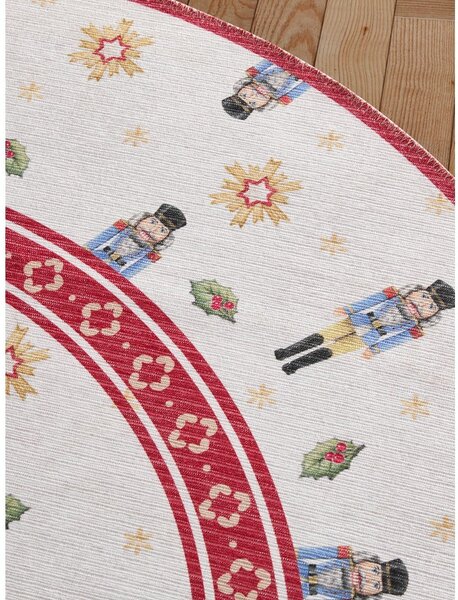 Czerwony okrągły dywan ze świątecznym motywem ø 160 cm Toy's Delight Nutcracker – Villeroy&Boch