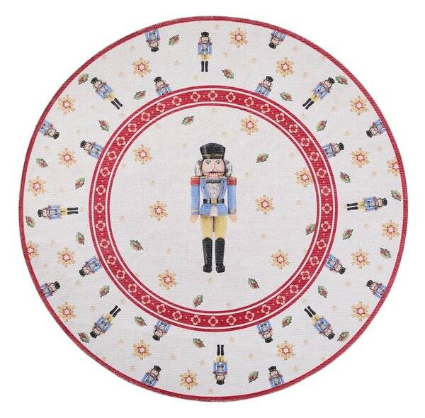 Czerwony okrągły dywan ze świątecznym motywem ø 160 cm Toy's Delight Nutcracker – Villeroy&Boch