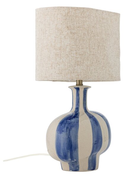Lampa Stołowa Bloomingville, Alida, niebieski, sypialnia, ceramika, skandynawski