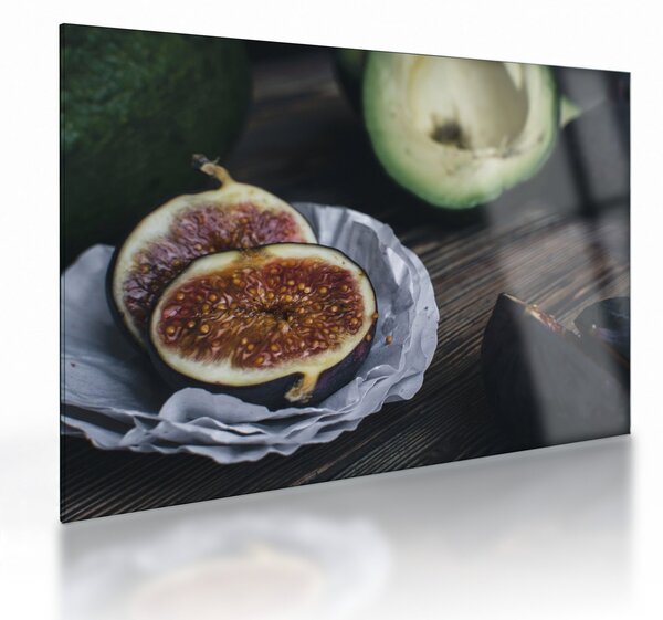 Obraz na szkle fig i awokado (70x50 cm)