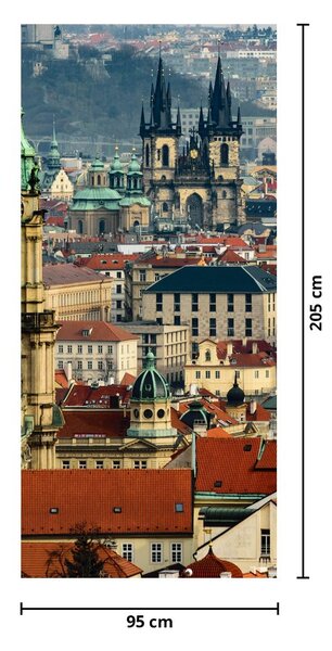 Fototapeta na drzwi - Panorama Pragi (95x205cm)