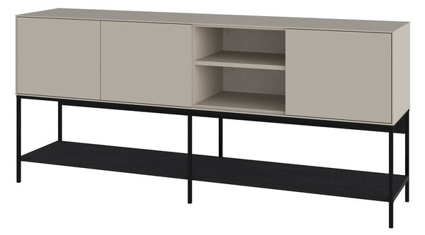 Czarno-kremowa komoda 180x80x40 cm Amira – Marckeric