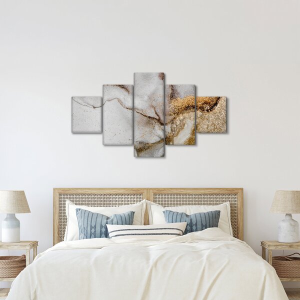 Obraz - Atrament marmurkowy (125x70 cm)