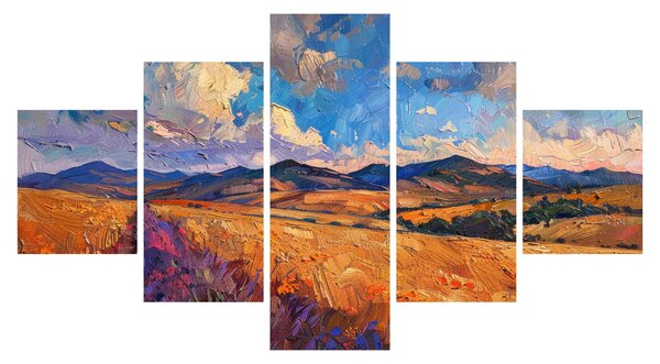 Obraz - Obraz olejny przedstawiający krajobraz (125x70 cm)