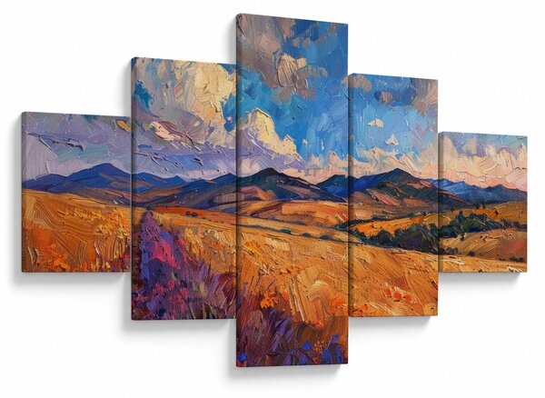 Obraz - Obraz olejny przedstawiający krajobraz (125x70 cm)