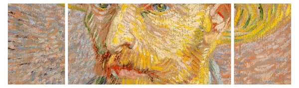 Obraz - Vincent van Gogh, Self-Portrait with a Straw Hat (The Potato Peeler), reprodukcje (170x50 cm)