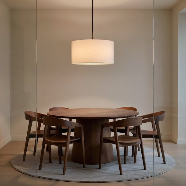 Lampa Wisząca Belid, Soft, ściemnialny, salon, tkanina | tekstylia, skandynawski