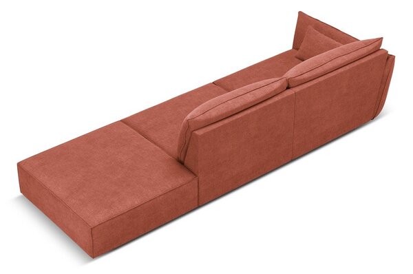 Czerwony szezlong (lewostronny) Vanda – Mazzini Sofas
