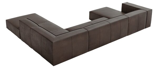 Brązowy skórzany narożnik (prawostronny) Madame – Windsor & Co Sofas