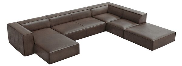 Brązowy skórzany narożnik (prawostronny) Madame – Windsor & Co Sofas