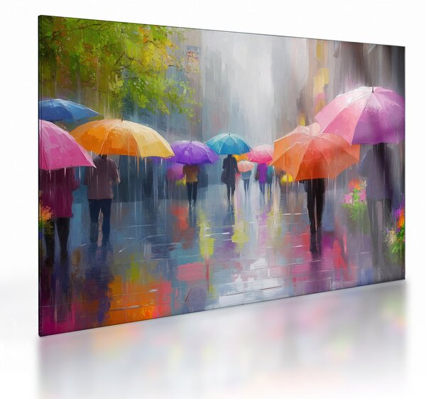 Obraz na szkle - Deszczowy dzień (70x50 cm)