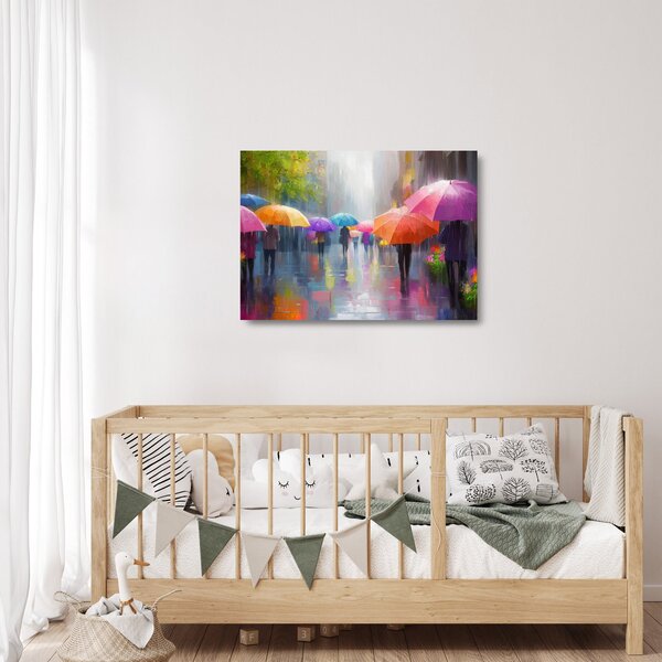 Obraz na szkle - Deszczowy dzień (70x50 cm)