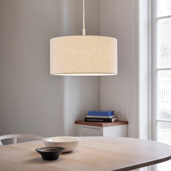 Lampa Wisząca Belid, Soft, ściemnialny, salon, tkanina | tekstylia, skandynawski