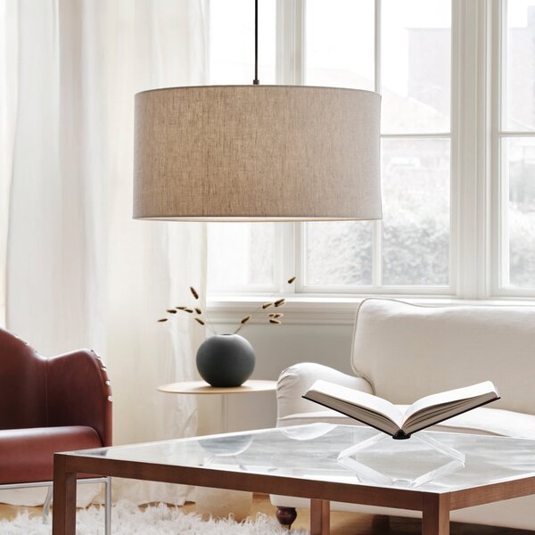 Lampa Wisząca Belid, Soft, ściemnialny, salon, tkanina | tekstylia, skandynawski