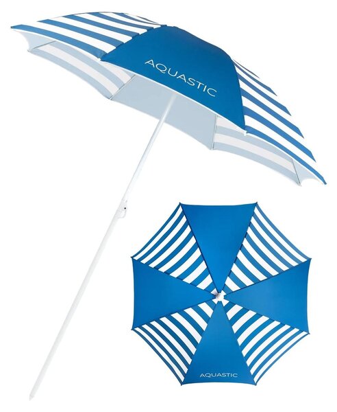 Parasol plażowy - Ø 160 x 190 cm - Granatowy - Wiatroodporny