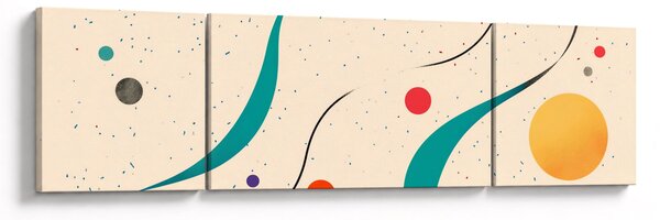 Obraz - Minimalistyczna kolorowa ilustracja (170x50 cm)