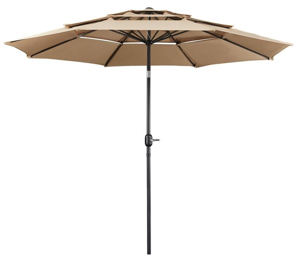 Parasol marketowy, parasol ogrodowy - Regulowany kąt nachylenia - 3-warstwowy daszek - Ochrona przed promieniowaniem UV - Wentylacja