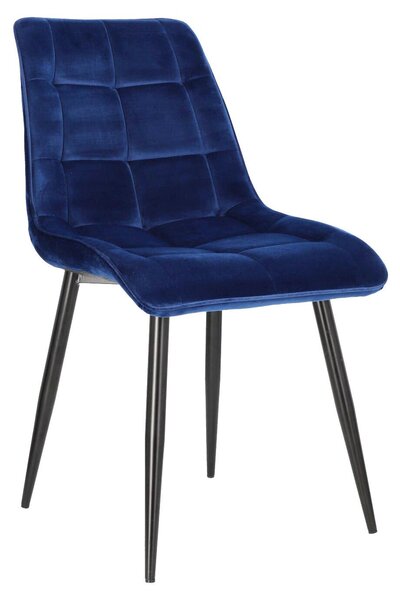 Krzesło tapicerowane welurowe glamour do jadalni salonu 88,5 cm
