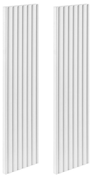 Rodan Panele Boczne do Szafki z Lustrem 14 cm - Białe - MDF - Zestaw 2 szt. - ELEGANCE