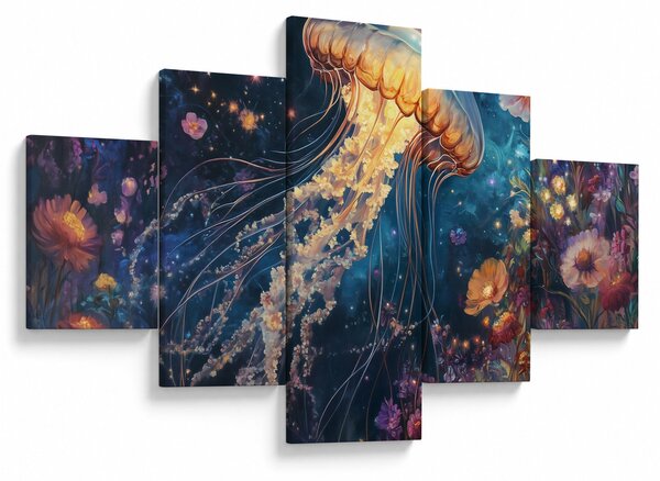 Obraz - Magiczna meduza (125x70 cm)
