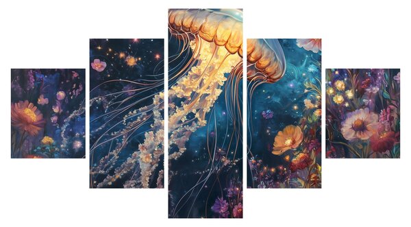 Obraz - Magiczna meduza (125x70 cm)