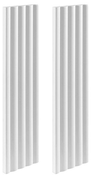 Rodan Panele Boczne do Szafki z Lustrem 14 cm - Białe - MDF - Zestaw 2 szt. - BELLO