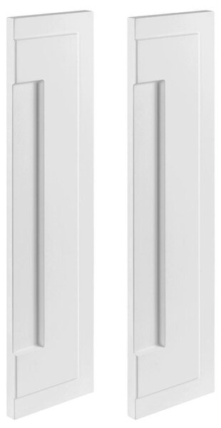 Rodan Panele Boczne do Szafki z Lustrem 14 cm - Białe - MDF - Zestaw 2 szt. - CLASSIC