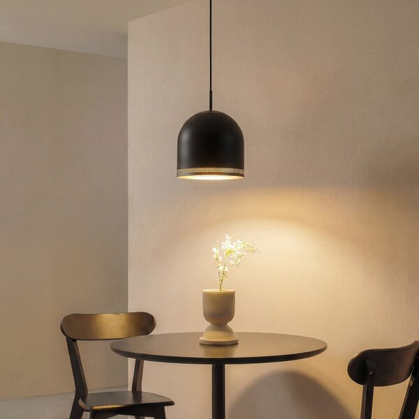 Lampa Wisząca NOLA, Oura, ściemnialny, czarny, jadalnia, metal, skandynawski