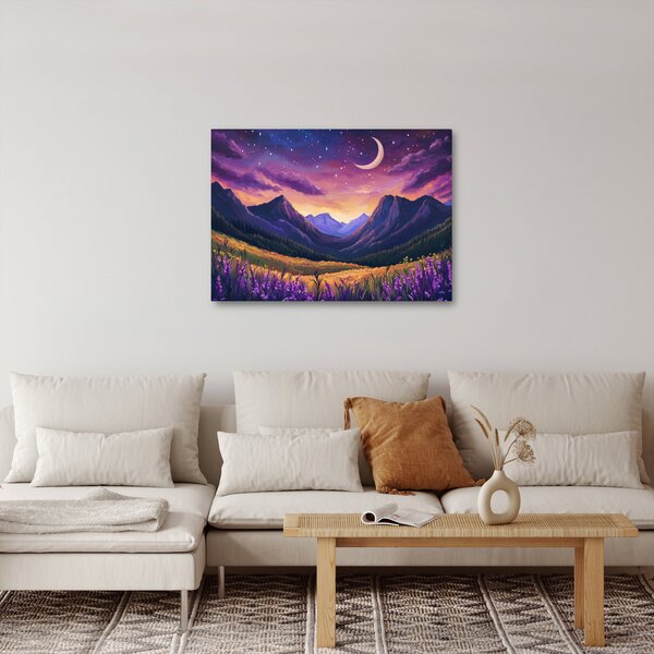 Obraz - Fioletowy krajobraz (70x50 cm)