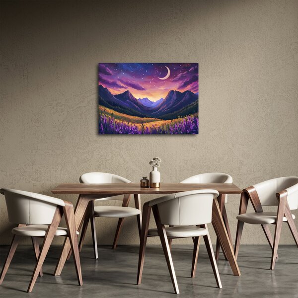 Obraz - Fioletowy krajobraz (70x50 cm)