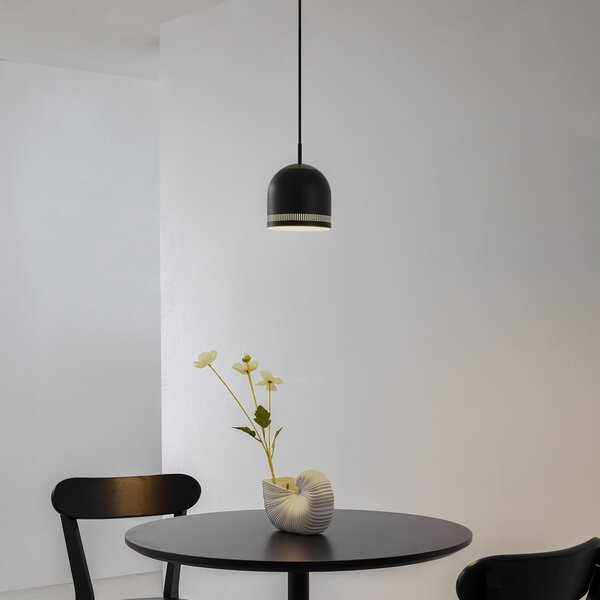 Lampa Wisząca NOLA, Oura, ściemnialny, czarny, jadalnia, metal, skandynawski