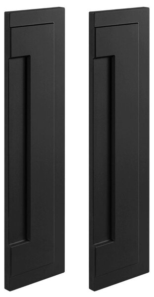 Rodan Panele Boczne do Szafki z Lustrem 14 cm - Czarne - MDF - Zestaw 2 szt. - CLASSIC