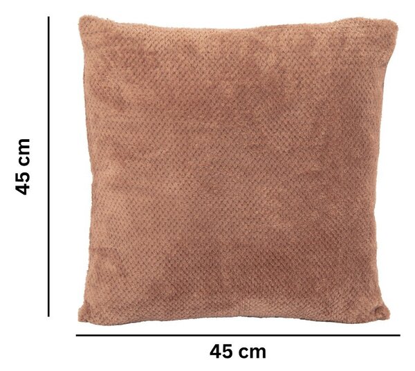 Poduszka dekoracyjna z mikropluszu 45x45 cm Pippa – Tiseco Home Studio